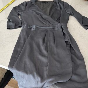 Banana Republic Charcoal 3/4 Sleeve Dress sz 6 tall